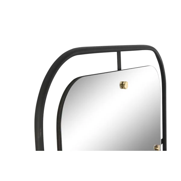 Wall mirror Home ESPRIT Black Golden Modern