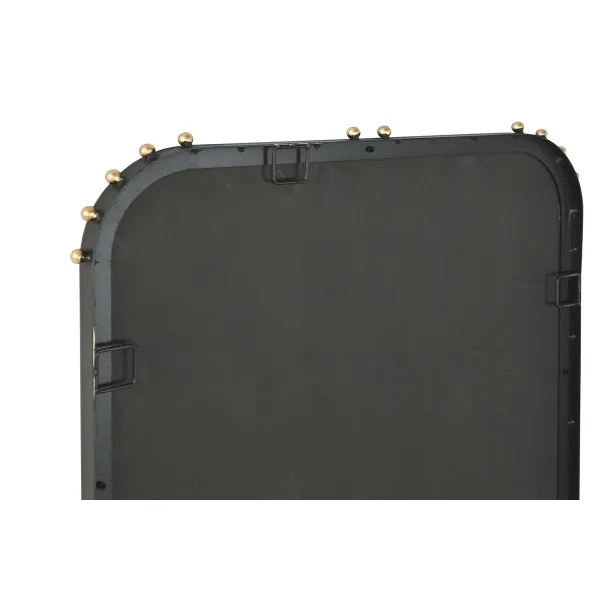Wall mirror Home ESPRIT Black Golden Modern
