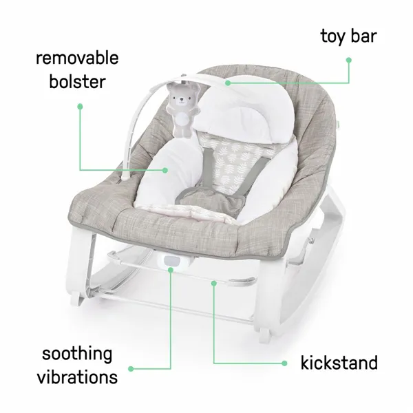 Baby Hammock Ingenuity White Grey
