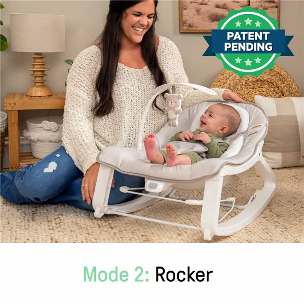 Baby Hammock Ingenuity White Grey