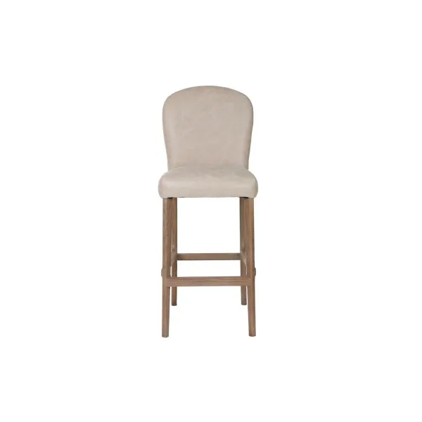 Табурет Home ESPRIT Белый Кожа