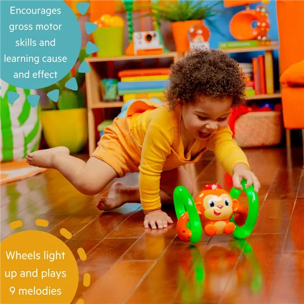 Musical Toy Bright Starts Little Roll & Glow Monkey