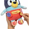 Fluffy toy Bluey Blue rouge Plastic
