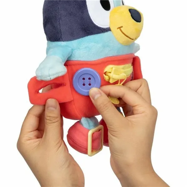 Fluffy toy Bluey Blue rouge Plastic