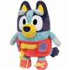 Fluffy toy Bluey Blue rouge Plastic