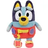 Fluffy toy Bluey Blue rouge Plastic