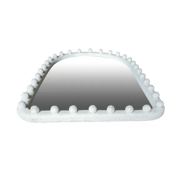 Wall mirror Home ESPRIT White Scandi 60 x 3,5 x 85 cm