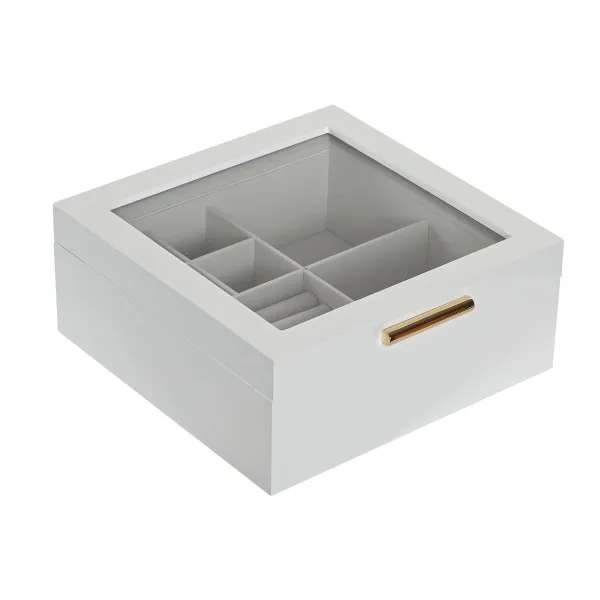 Lādīte Home ESPRIT Balts Bēšs Koks Stikls
