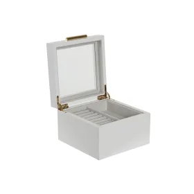 Dėžutė Home ESPRIT Balta Medžio Stiklas