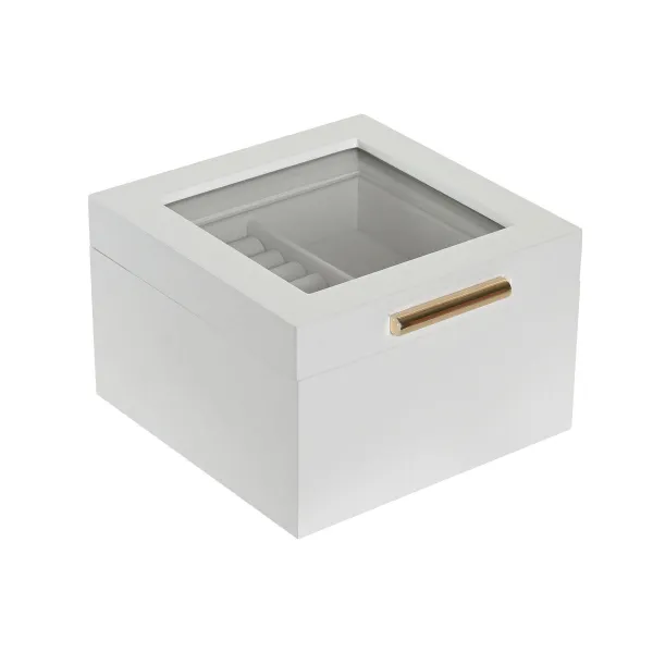 Lādīte Home ESPRIT Balts Koks Stikls