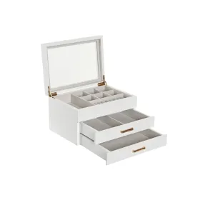 Lādīte Home ESPRIT Balts Koks Stikls