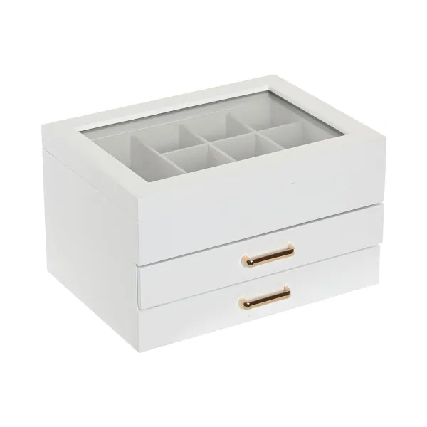 Ehteaegas Home ESPRIT Valge Puit Kristall
