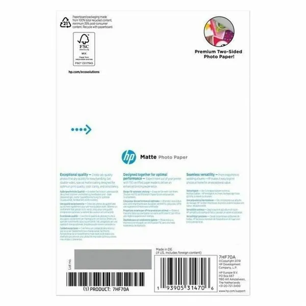 Ink and Photogrpahic Paper pack HP 25 Units