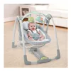 Rocking Chair Ingenuity Compact Swing - Hugs & Hoots White Grey