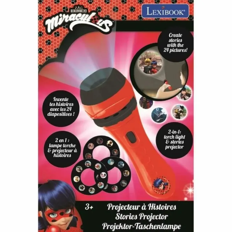 Educational Game Lexibook Miraculous Red rouge Projector Storyteller