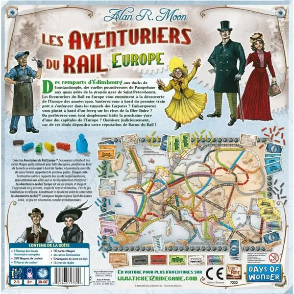 Board game Asmodee The Adventurers of Rail Europe