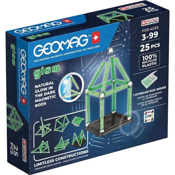 Playset Geomag Glow Recycled 25 Pieces