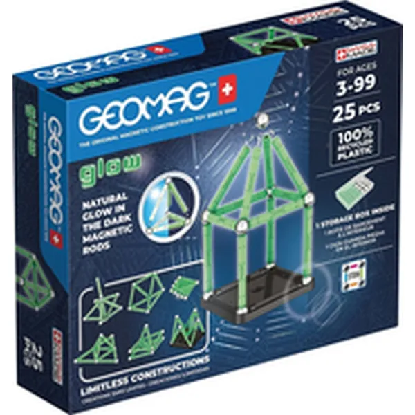 Playset Geomag Glow Recycled 25 Pieces