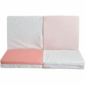 подставка для ног Home ESPRIT Бежевый Boho 40 x 40 x 40 cm