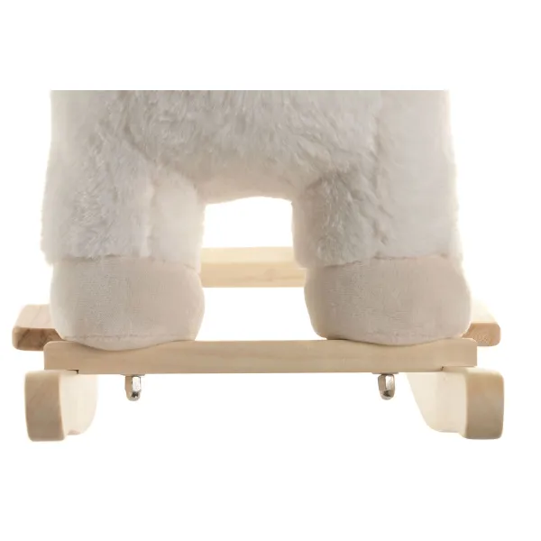 Šūpuļkrēsls Home ESPRIT Balts Dabisks Kuģis