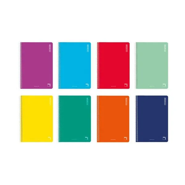 Notebook Pacsa Basic Multicolour 80 Sheets Din A4 (10Units)