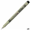 Felt-tip pens Talens Sakura Pigma Micron 02 Black (12 Units)