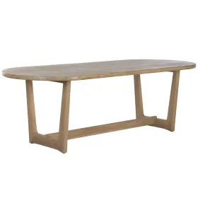 Dining Table Home ESPRIT Grey Teak 240 x 100 x 76 cm