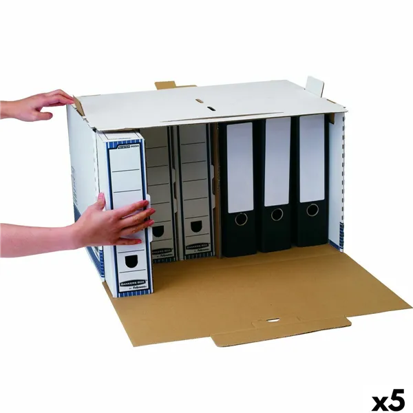 File Box Fellowes    Blue White 5 Units (33,5 x 55,7 x 38,9 cm)