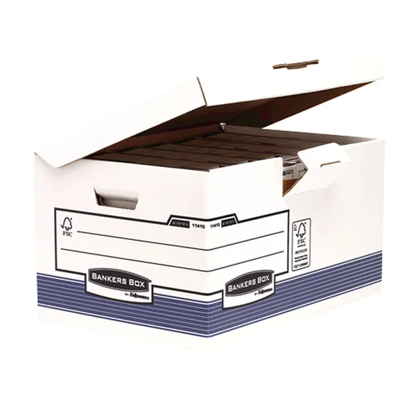 File Box Fellowes Maxi Blue White 31 x 39 x 56 cm 10 Units