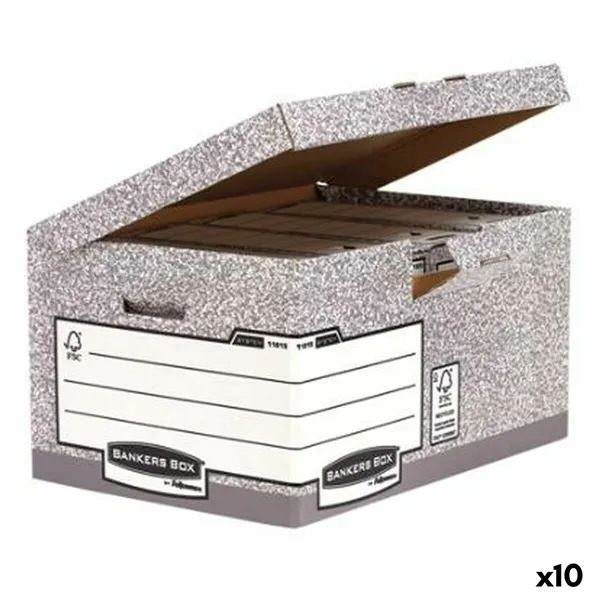 File Box Fellowes    Grey 10Units (31 x 39 x 56 cm)