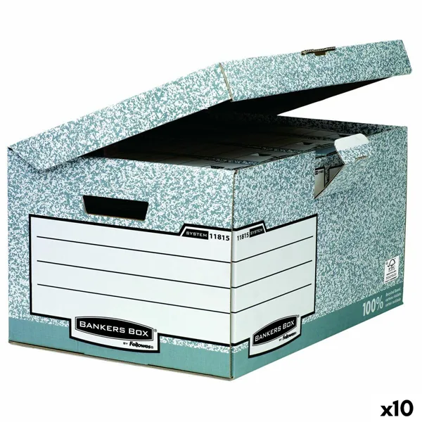 File Box Fellowes    Grey 10Units (31 x 39 x 56 cm)
