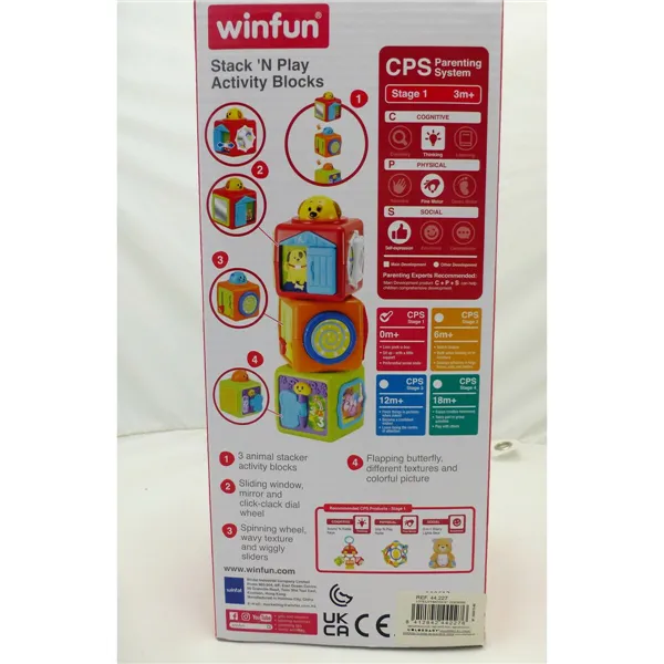 Skill Game for Babies Winfun 3 Pieces 8 x 24,5 x 8 cm (6 Units)