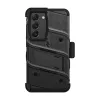 ZIZO BOLT Series - Armoured case for Samsung Galaxy S23 with 9H glass for screen + holder with stand (Black)