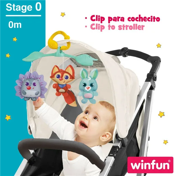 Cot Mobile Winfun Forest 3-in-1 31,5 x 42 x 24,5 cm Plastic (4 Units)