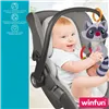 Rattle Cuddly Toy Winfun Racoon 14,5 x 20 x 9,5 cm (6 Units)