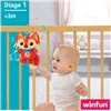 Rattle Cuddly Toy Winfun Fox 13,5 x 26,5 x 7,5 cm (6 Units)