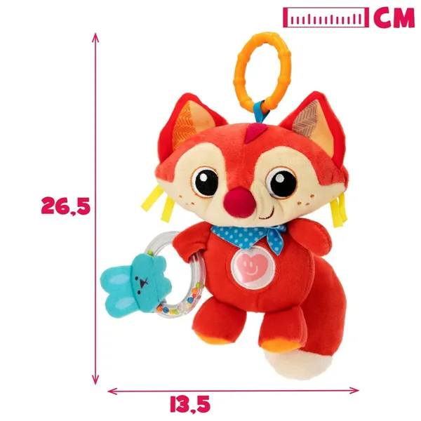 Rattle Cuddly Toy Winfun Fox 13,5 x 26,5 x 7,5 cm (6 Units)