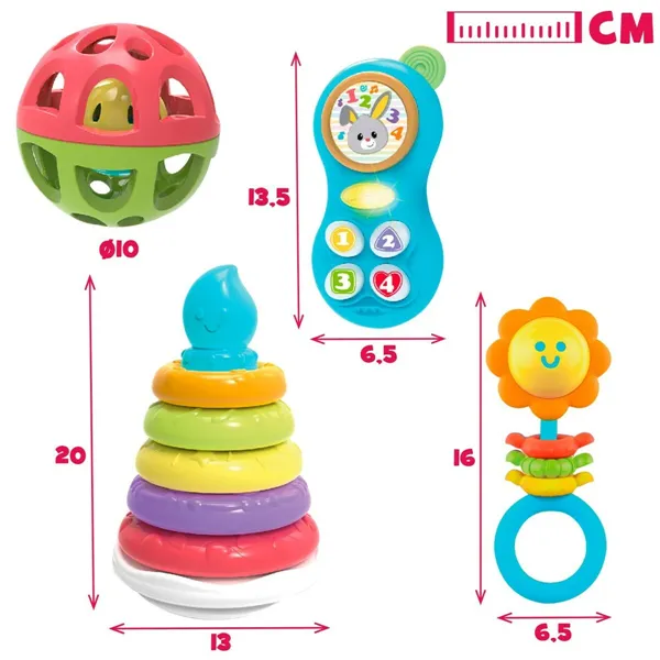 Set of Toys for Babies Winfun 13 x 20 x 13 cm (4 Units)