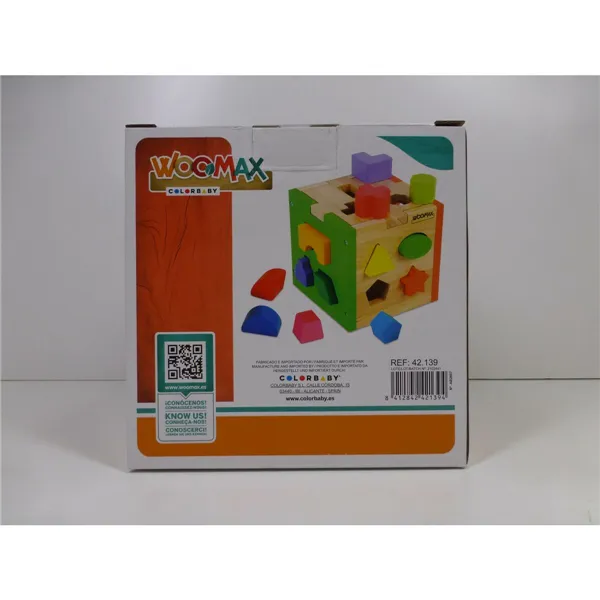 Child's Wooden Puzzle Woomax 15 x 15 x 15 cm (6 Units)