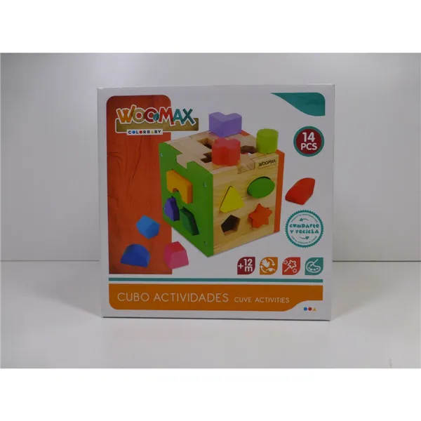 Child's Wooden Puzzle Woomax 15 x 15 x 15 cm (6 Units)
