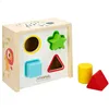 Child's Wooden Puzzle Woomax Shapes 13,5 x 7,5 x 13 cm (6 Units)