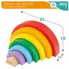 Skills game Woomax Rainbow 21 x 10 x 3,5 cm (12 Units)