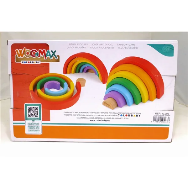 Skills game Woomax Rainbow 21 x 10 x 3,5 cm (12 Units)