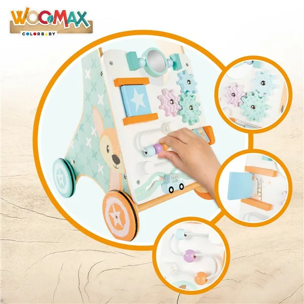 Wheeled walking frame Woomax 29,5 x 47 x 33 cm Activity centre (2 Units)
