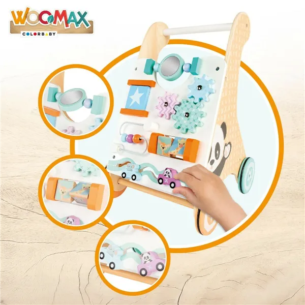 Wheeled walking frame Woomax 29,5 x 47 x 33 cm Activity centre (2 Units)