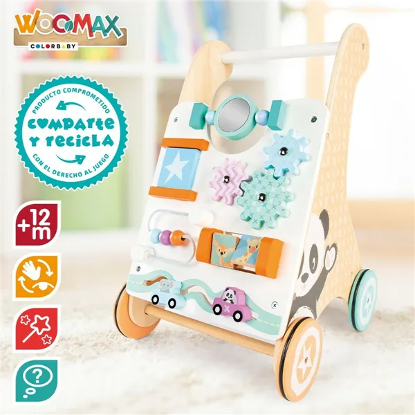 Wheeled walking frame Woomax 29,5 x 47 x 33 cm Activity centre (2 Units)