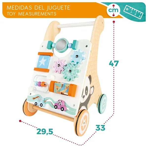 Wheeled walking frame Woomax 29,5 x 47 x 33 cm Activity centre (2 Units)
