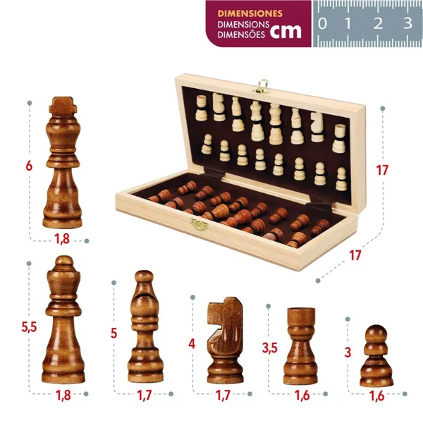 Chess CB Games Wood (6 Units)