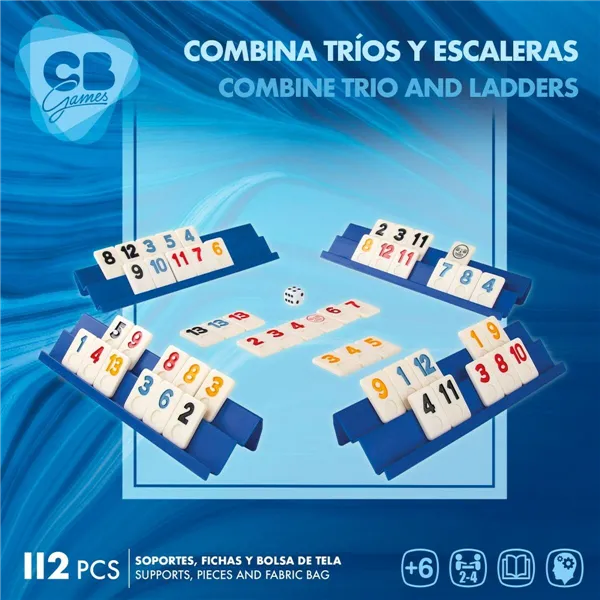 Board game CB Games Rummi 24,5 x 3 x 6 cm (112 Pieces) (6 Units)