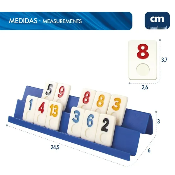 Board game CB Games Rummi 24,5 x 3 x 6 cm (112 Pieces) (6 Units)